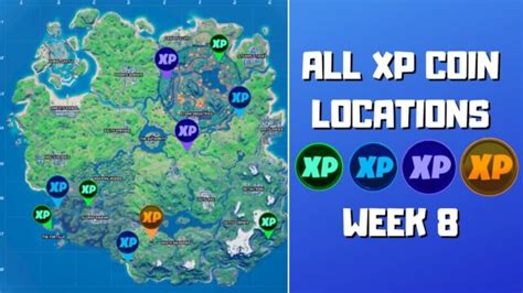 If any are missing, please let me know. Fortnite Chapter 2 Season 4 Week 8 XP Coins Locations Guide