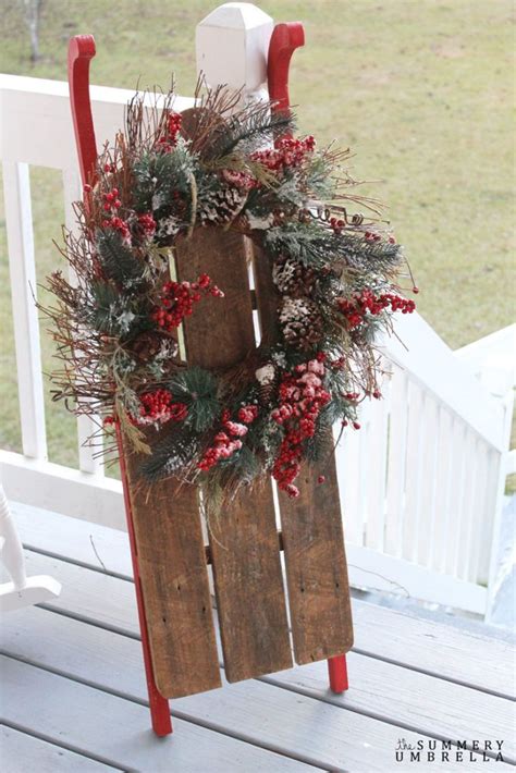 How To Build A Vintage Sled Christmas Wood Christmas Decorations
