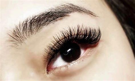 premium silk eyelash extension hannah s lash boutique groupon