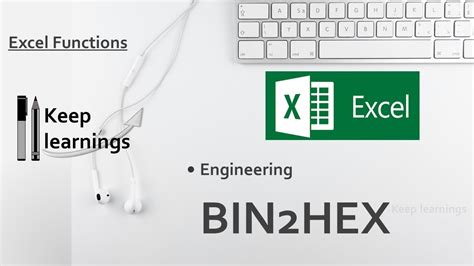 Excel Bin2hex Function Youtube