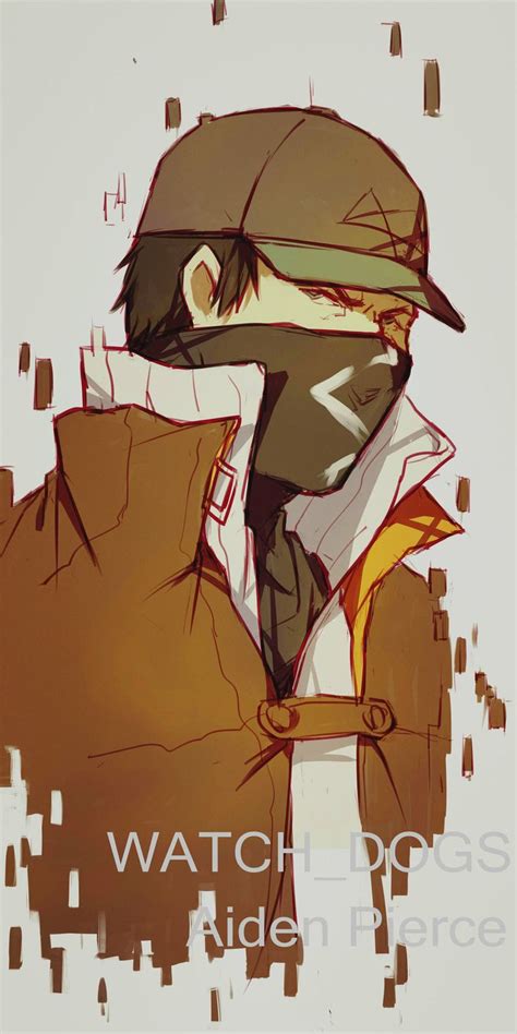 A Drawing Of A Man In A Hat And Trench Coat With The Words Watch Dogs