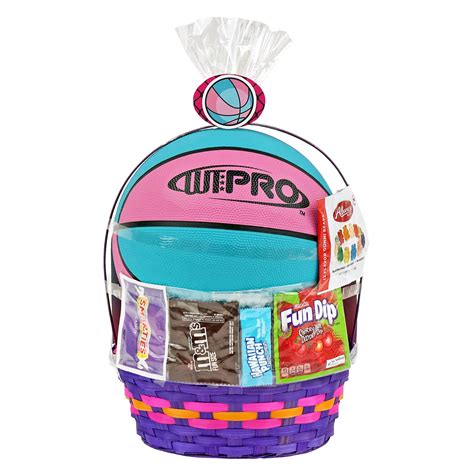 Wondertreats Easter T Basket Set Pink And Teal Basketball With