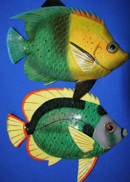 Check spelling or type a new query. (2) Seafood Restaurant Decor Life Like Tropical Fish Wall Art, 12", F-45 F-50 | eBay