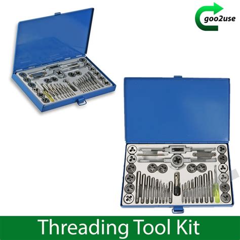 40 Piece Tap And Die Set Includes Sae Inch And Metric Sizes Threading