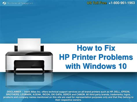 Ppt How To Fix Hp Printer Problems With Windows 10 Powerpoint