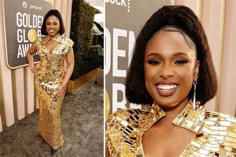 Jennifer Hudson Is Sculpted In Mirrors At The 2023 Golden Globes