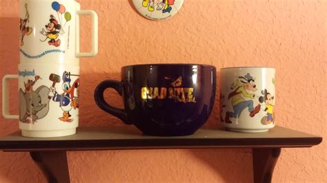 Various Disneyland Mugs From Different Eras The Ones On The Left Are