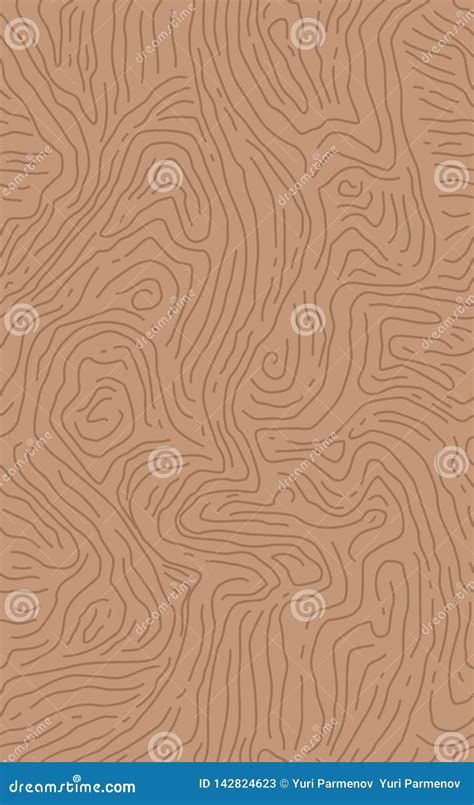 Wood Grain Texture Seamless Wooden Pattern Abstract Line Background Vector Illustration