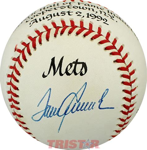 Tom Seaver Autographed Commemorative Hall Of Fame Induction Nl Baseball