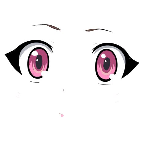 Anime Eyes And Face Anime Eyes Red Eyes On White Background Anime