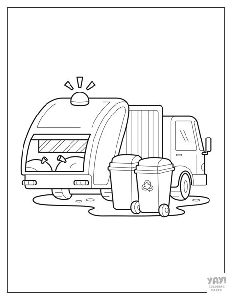 Garbage Truck Coloring Pages Free Printable Pdfs Yay Coloring Pages