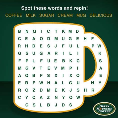 Fun Word Search For Your Coffee Break How Did You Do Coffee Games