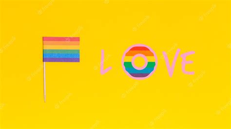 Premium Psd Gay Pride Background With Elements