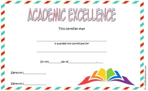 Certificate Of Excellence Template ~ Excel Templates