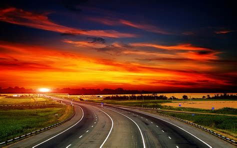 Sunset Highway Wallpapers Hd Desktop And Mobile Backgrounds