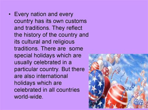 Holidays In The Usa Online Presentation
