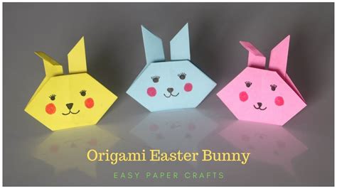 Origami Easter Bunny How To Make A Paper Rabbit Easy Origami Easter