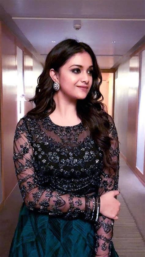 Keerthy Suresh Sizzling In Black Indian Beauty Saree Most Beautiful