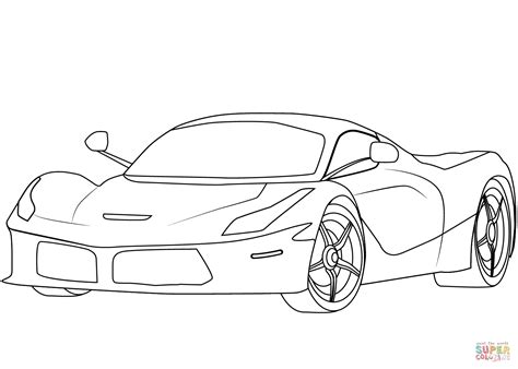 Ferrari Sport Car Coloring Page Coloring Pages