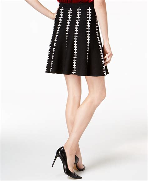 Olivia And Grace Jacquard Flared Skirt Created For Macys Macys