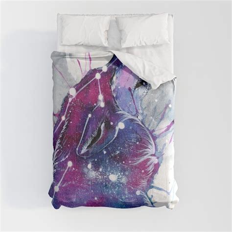 Galaxy Wolf Comforter By Rubis Firenos Society6