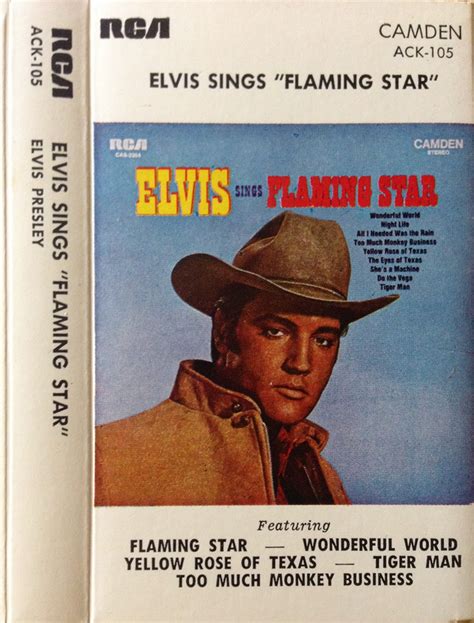 Elvis Presley Elvis Sings Flaming Star Cassette Discogs