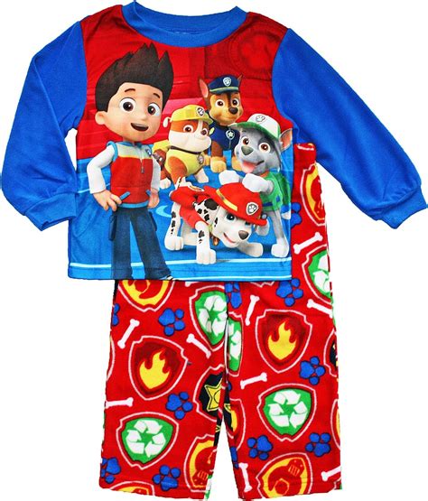 Paw Patrol Little Boys Toddler Fleece Pajama Set 2t Clothing