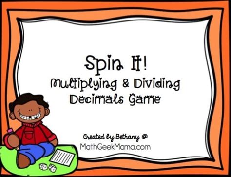 Free Multiplying Decimals Game For Kids With Multiple Variations