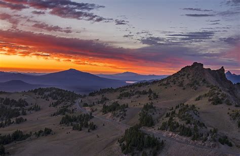 Crater Lake National Park Sunset Photograph By Spencer Bodian Pixels