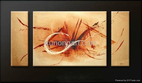 Canvas Arts Abstract Group Oil Paintings With Stretched Frame Kla3