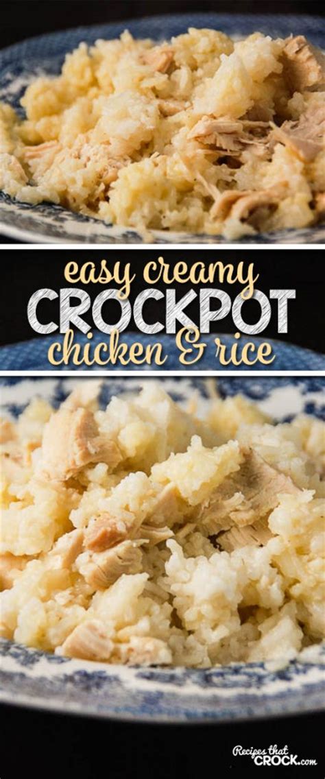 Easy Creamy Crock Pot Chicken And Rice Recipes That Crock