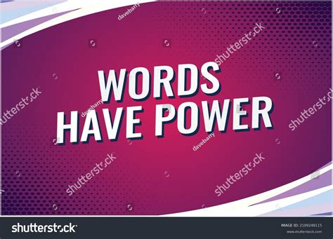 Words Have Power Word Concept Vector Stock Vector Royalty Free