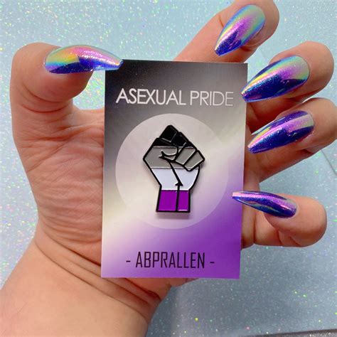 asexual pride enamel pin etsy