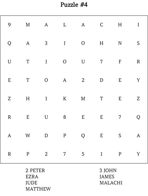 Easy Books Of The Bible Word Search 4 Reflectionsaboutlifedotcom