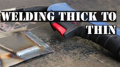 How To Mig Weld Thick Steel To Thin Steel Youtube