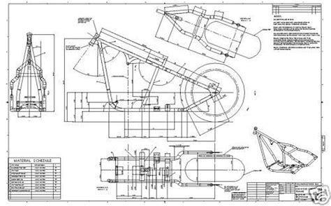find custom chopper softail harley frame plans blueprint