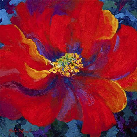 Passion Red Poppy Painting By Marion Rose Fine Art America