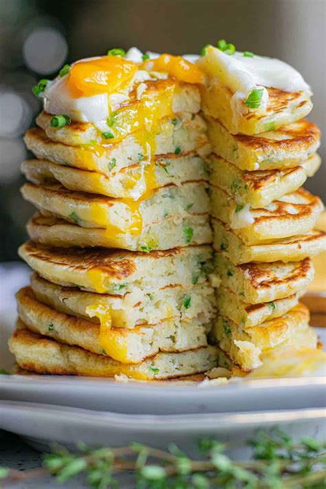 savory pancakes with parmesan and herbs pancake recipes