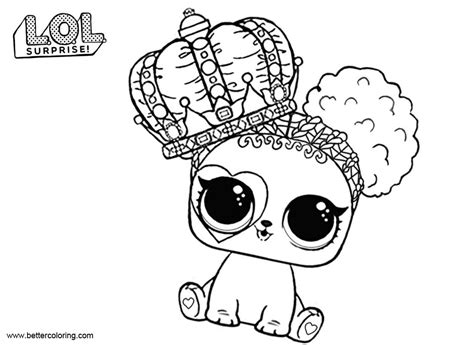 Coloring pages lol pets cat bee. LOL Pets Coloring Pages Heart Barker - Free Printable ...