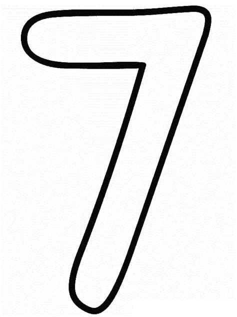 Easy Number 7 Coloring Page Free Printable Coloring Pages For Kids