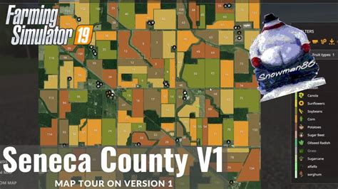 Fs Seneca County V Map Tour And Farm Set Up Youtube
