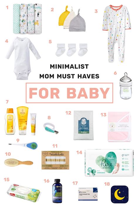 Free Printable Minimalist Baby Essentials Checklist — So Many Hoorays