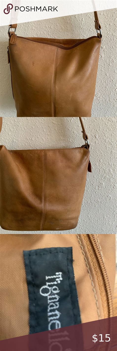 Tignanello Brown Leather Crossbody Bag In Brown Leather