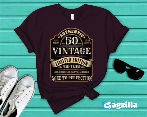 50th Birthday Shirt Funny 50th Birthday T Vintage 50 Etsy