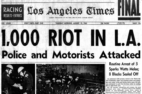 Remembering The Watts Riots Look Back At The First Reports From The