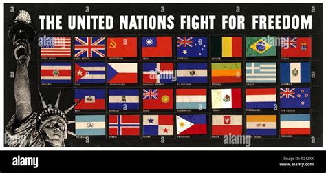 The Allies Of World War Ii Flags Hi Res Stock Photography And Images