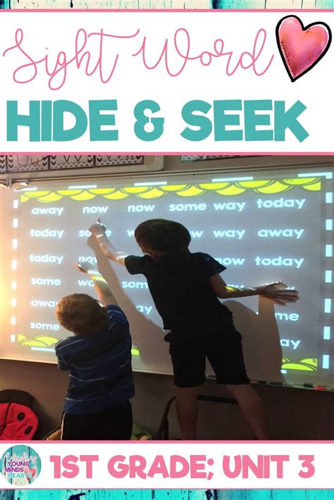 Sight Word Games Of Hide And Seek 1st Grade Unit 3 Sight Word Games