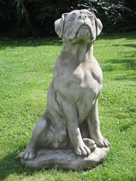 Large Boxer Dog statue | Boxer dogs, Dog statue, Dog garden statues