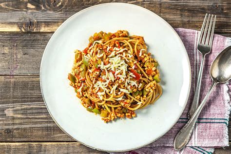 Spaghetti Bolognese Met Kipgehakt Recept Hellofresh