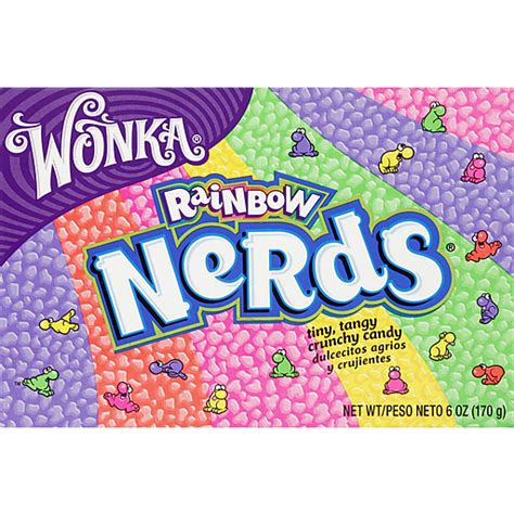 Wonka Nerds Rainbow Tiny Tangy Crunchy Candy Packaged Candy